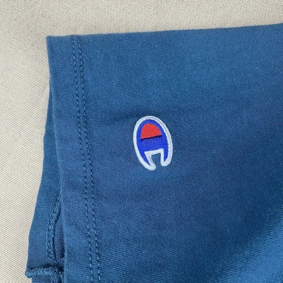 Champion Shirt Mens Medium Blue Authentic Athleticwear Short Sleeve T Shirt - Picture 5 of 7